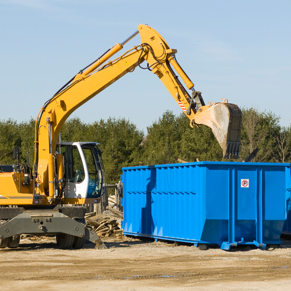 what are the rental fees for a residential dumpster in East Springfield OH